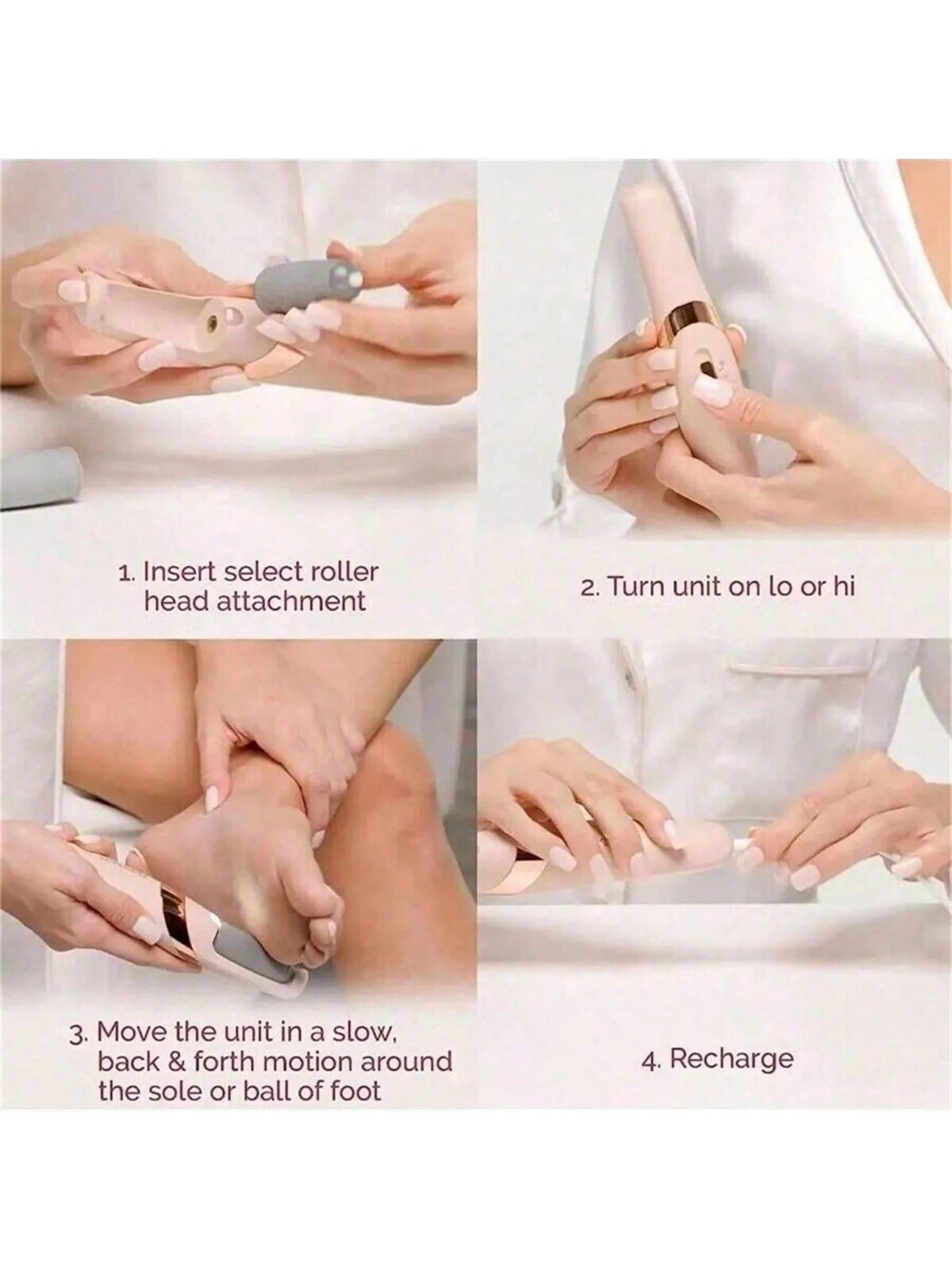 Cordless Rechargeable Electric Callus Remover for Feet – Professional Pedicure Foot File