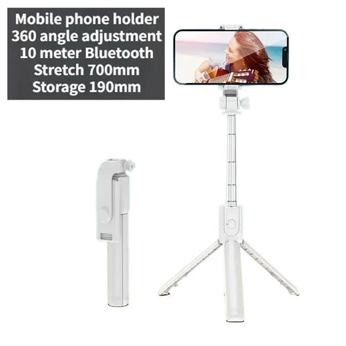 3-in-1 Extendable Selfie Stick Tripod with Bluetooth Remote for Smartphones