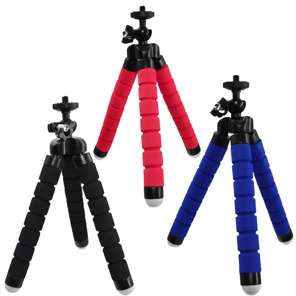 Portable Mini Tripod Stand with Bluetooth Remote & Phone Holder | Flexible Selfie Stick Tripod